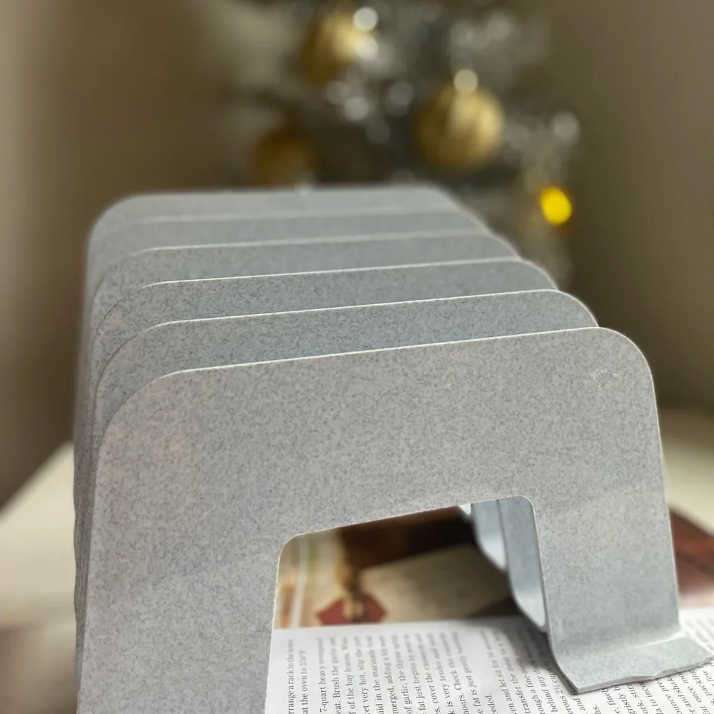 Book file organizer stand new gray